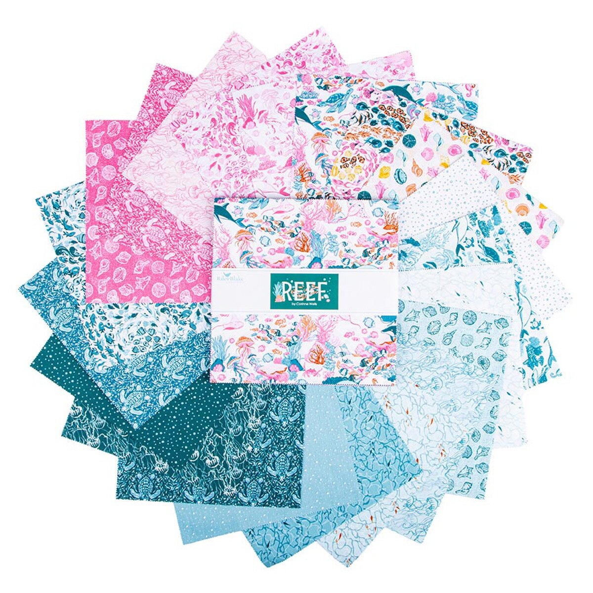 Riley Blake Designs Reef 10 inch Stacker 10-17270-42 by Corinne Wells