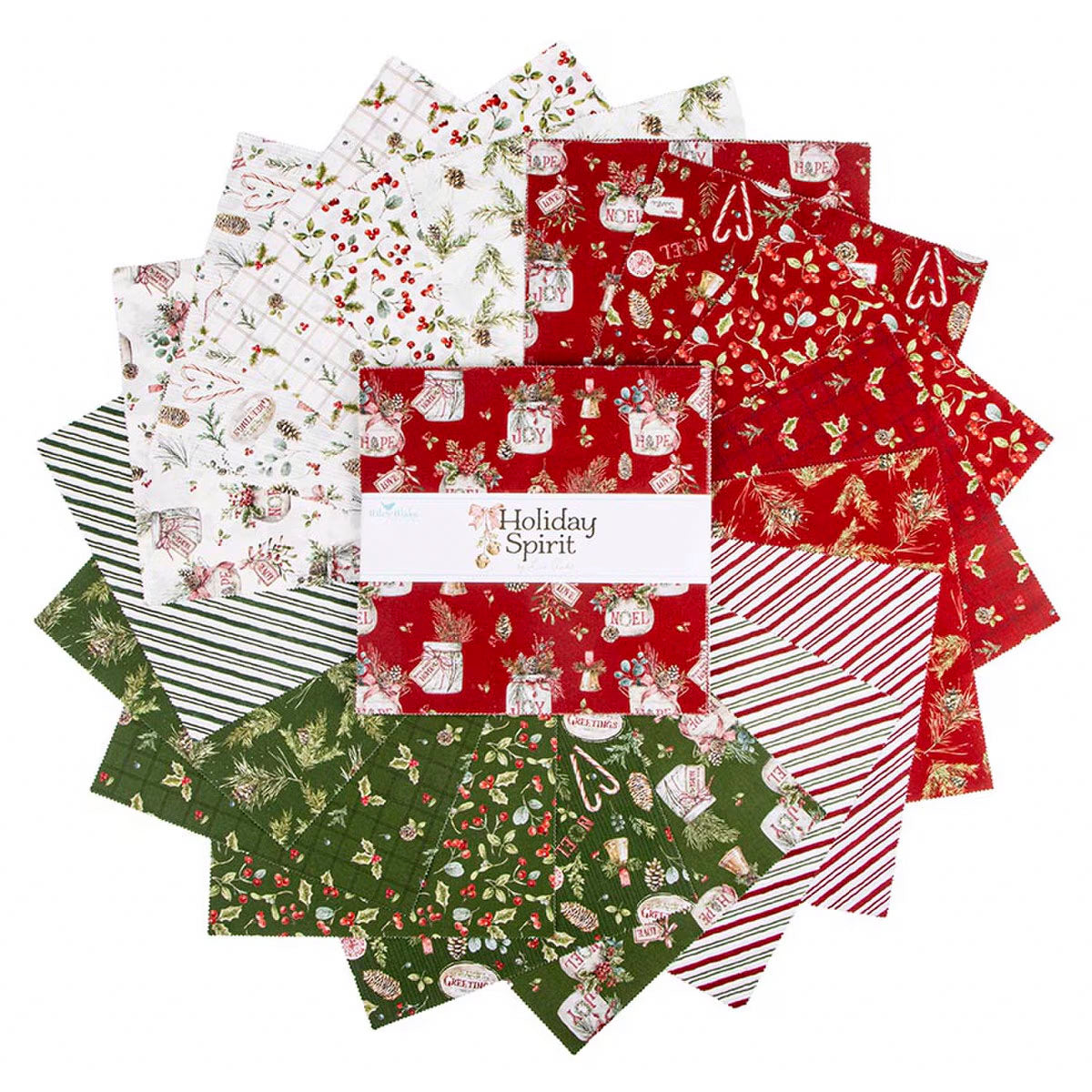 Riley Blake Designs 10-17460-42 Holiday Spirit 10" Stacker by Lisa Audit