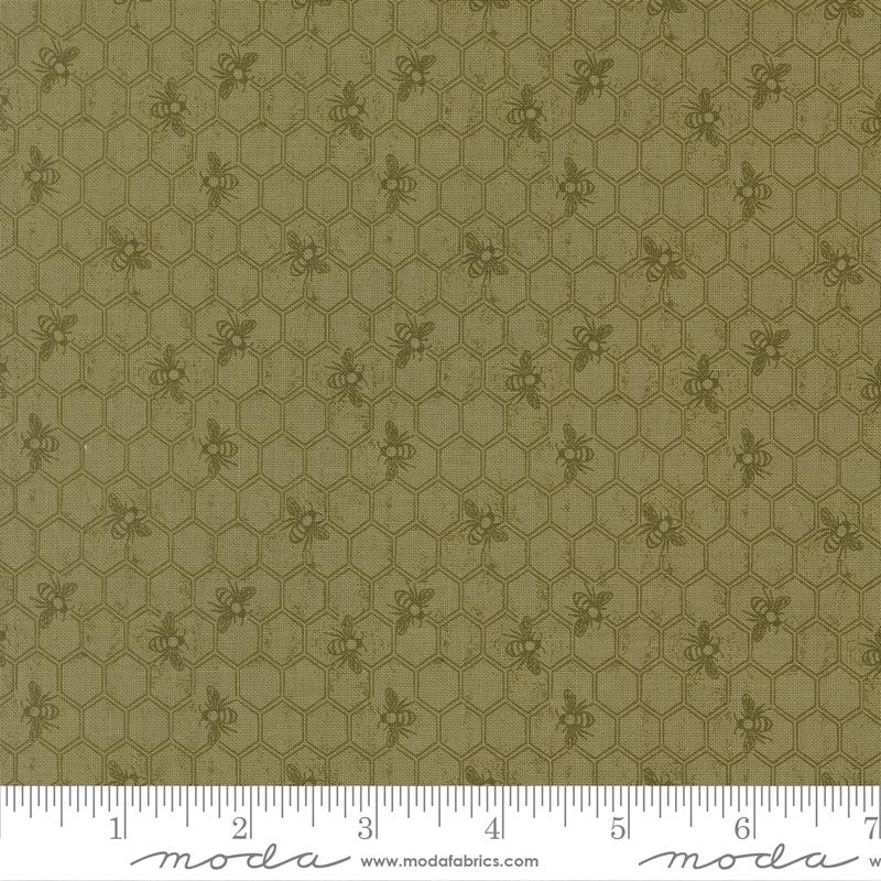 END OF BOLT 1014 Wild Honey Fern 5253 15 Moda by Lella Boutique Background 100% cotton quilting fabric