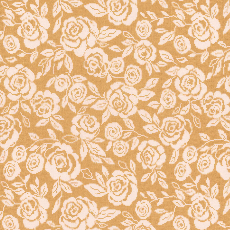 END OF BOLT 1016 Wild Honey 5251-16 Honey Moda by Lella Boutique Background 100% cotton quilting fabric