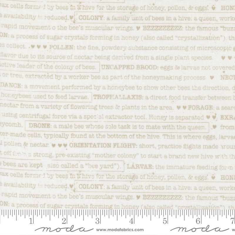 END OF BOLT 1017 Wild Honey Daisy 5254 11 Moda by Lella Boutique Background 100% cotton quilting fabric