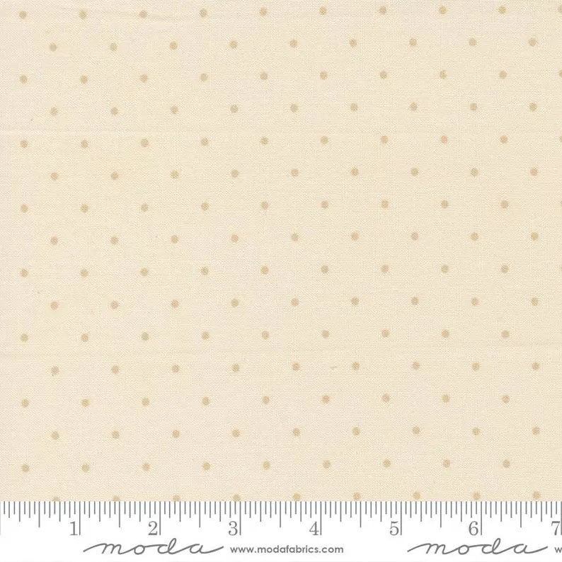 END OF BOLT 1068 Magic Dot 108026 66 Cream by Lella Boutique Moda 100% cotton quilting fabric