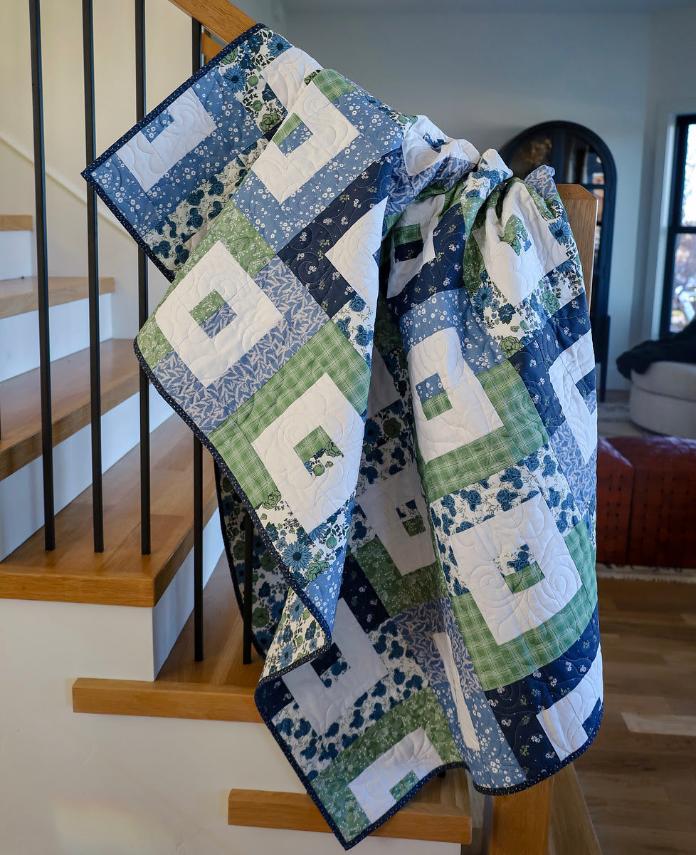 Weekend Vibes Quilt Sample Featuring Lakeview Lane Fabric, 60" x 70" image 2
