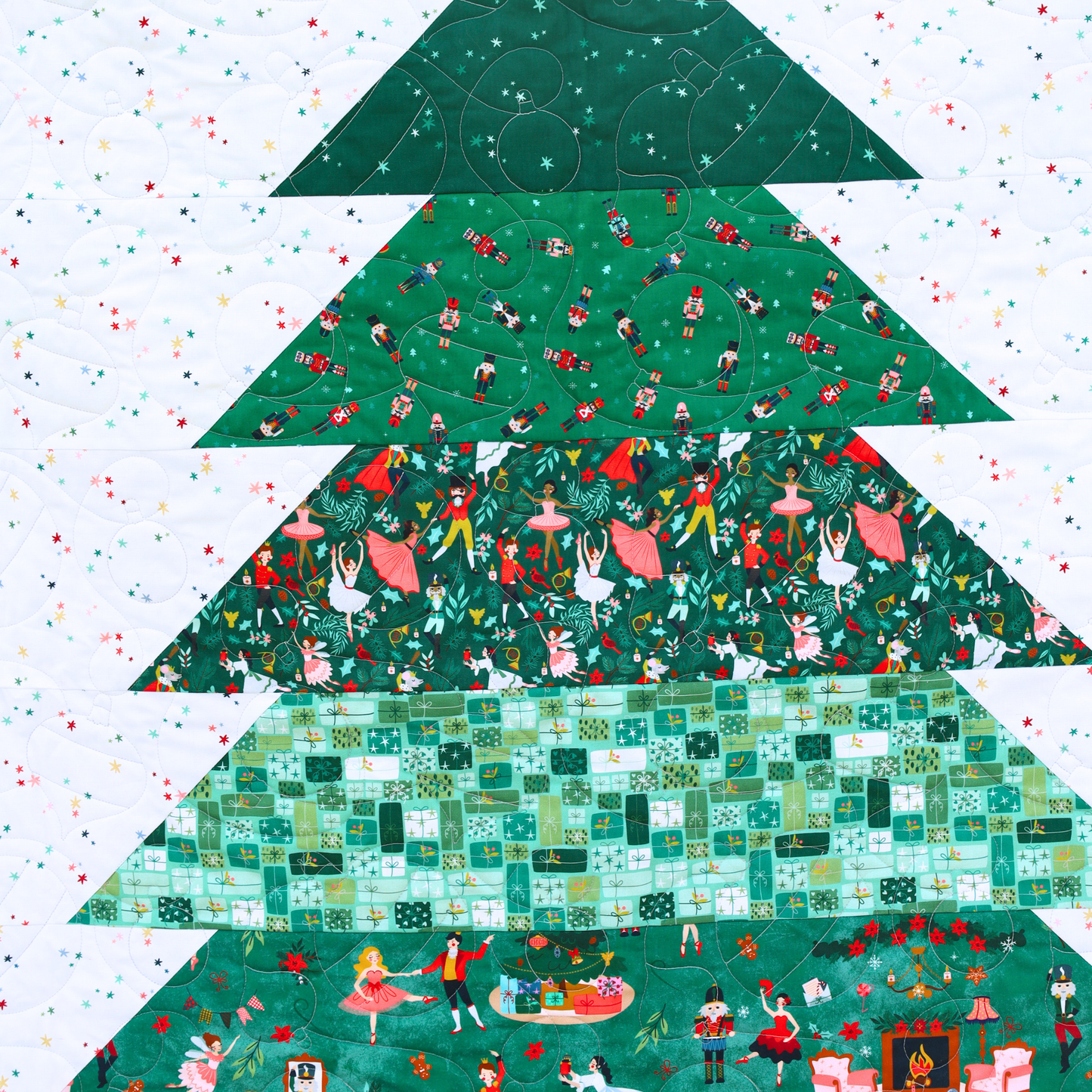 Presents & Pines Pre Cut Quilt Kit by Jennifer Long Featuring Riley Blake Nutcracker Tradition