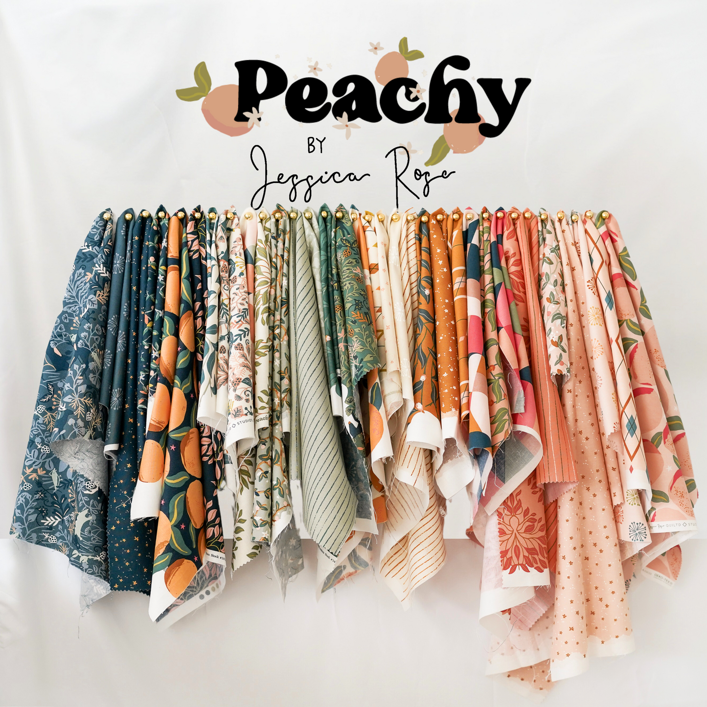 Peachy Layer Cake® 38150LC Moda Precuts pre-cut Layer Cake 10" squares quilt fabric by Jessica Rose