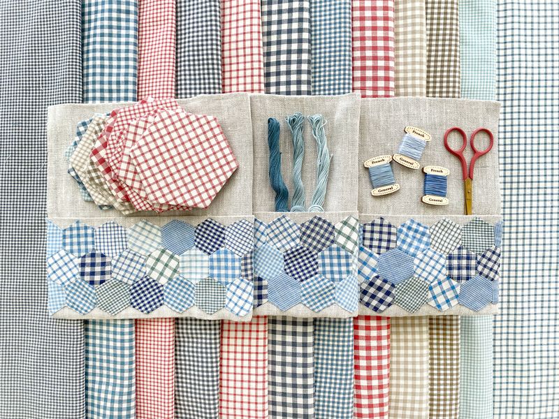 FG Woven Ginghams Layer Cake® 12223LC Moda Precuts pre-cut Layer Cake 10" squares quilt fabric by French General