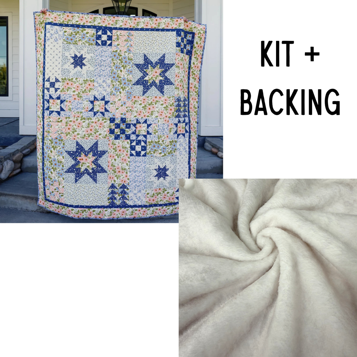Giverny Pre Cut Quilt Kit | 66" x 74"