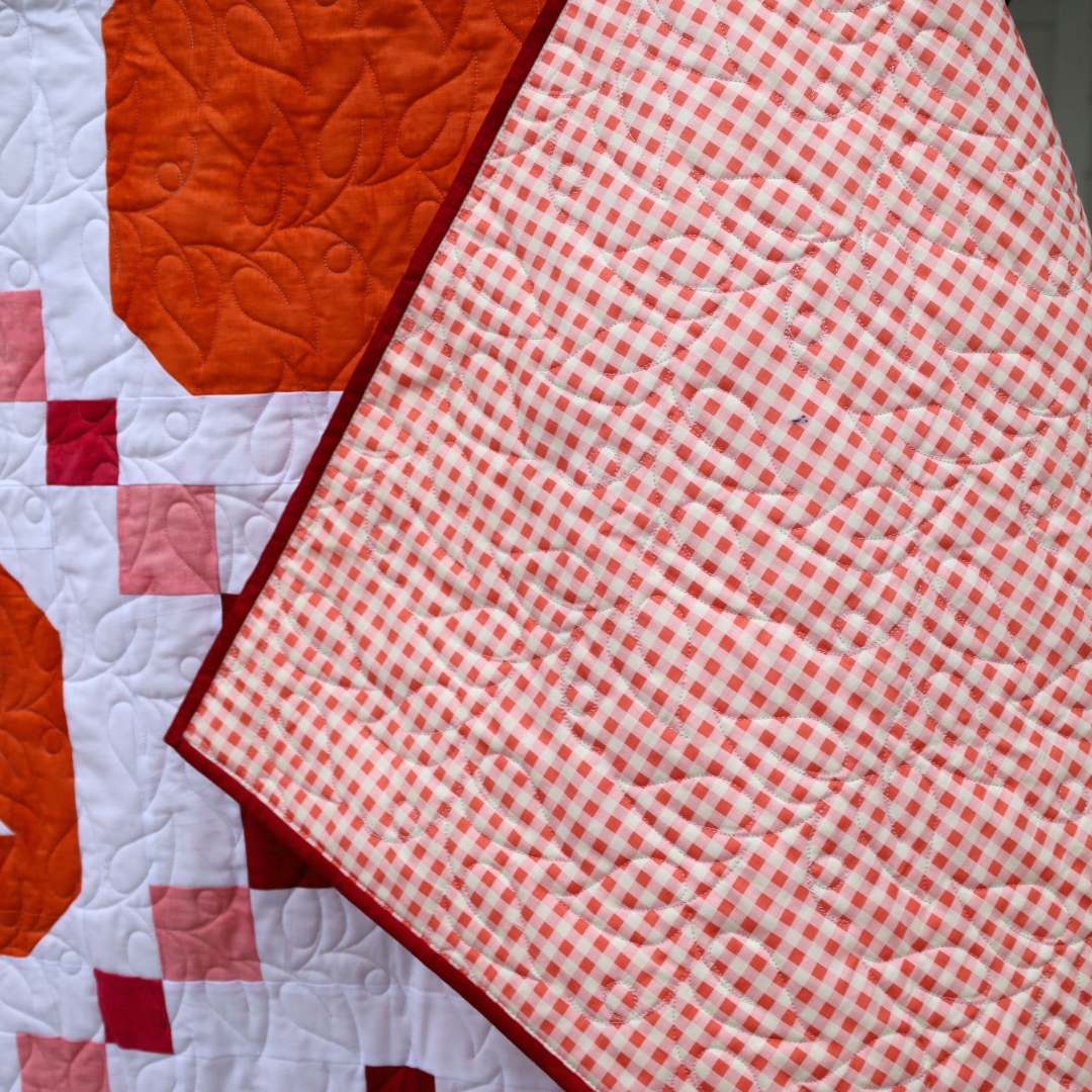 Pumpkins Stars and Chains Pre-Cut Ready-To-Sew Quilt Kit Riley Blake Shabby Fabric