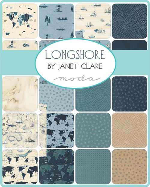 Longshore Jelly Roll® 24610JR Moda Precuts Moda 100% cotton fabric quilt strips by Moda Janet Clare