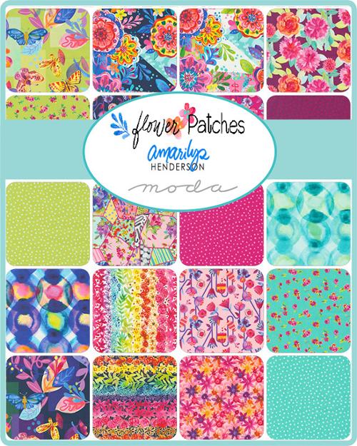 Flower Patches Jelly Roll® 21820JR Moda Precuts 100% cotton fabric quilt strips by Amarilys Henderson