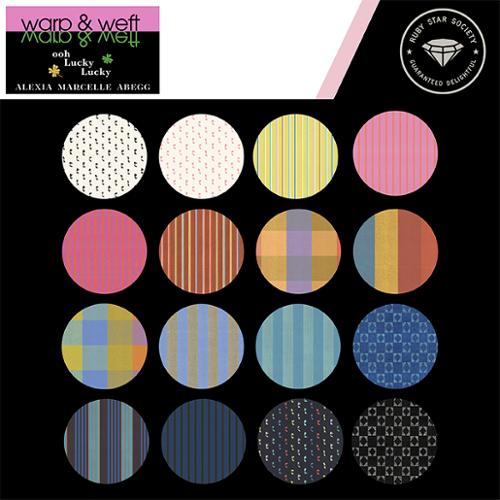 Warp Weft Ooh Lucky Layer Cake® RS4121LC Ruby Star Precut 100% cotton fabric for Moda by Alexia Abegg