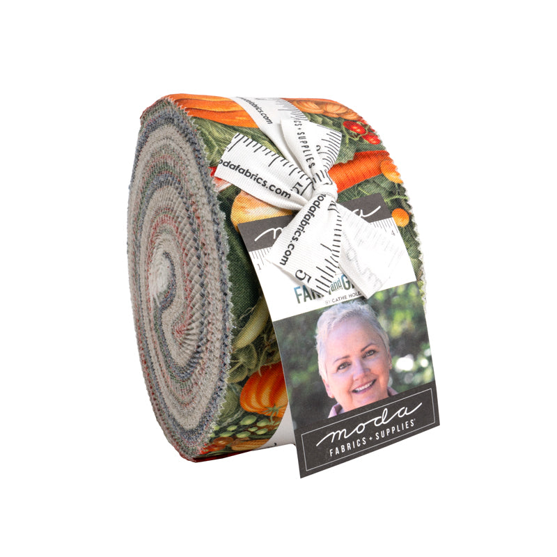 Farm And Garden Jelly Roll® 7470JR Moda Precuts Moda 100% cotton fabric quilt strips by Cathe Holden