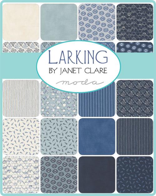 Larking Layer Cake® 24630LC Moda Precuts pre-cut Layer Cake 10" squares quilt fabric by Janet Clare