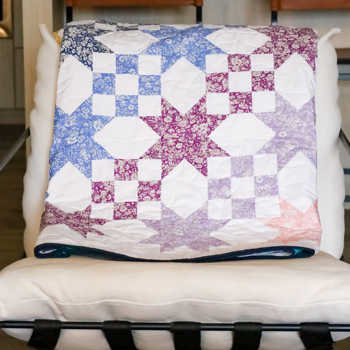 Star Studded Pre Cut Quilt Kit by GiGi's Thimble featuring Libery Of London Fabrics by Emily Belle