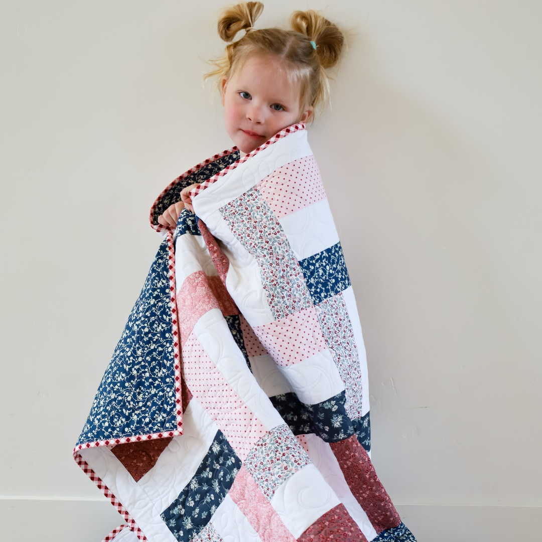 Picket Fences A Walk On The Prairie Riley Blake Designs Pre-Cut Ready-To-Sew Quilt Kit