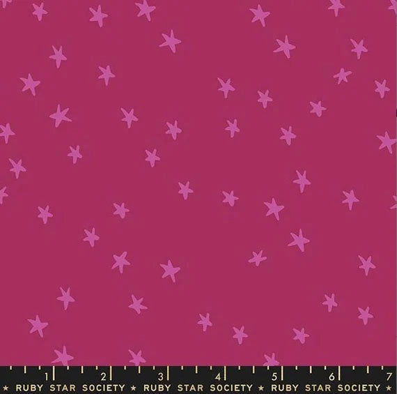 END OF BOLT 803 Ruby Star Society Starry Magenta by Ruby Star Society for Moda Fabrics 100% cotton quilting fabric