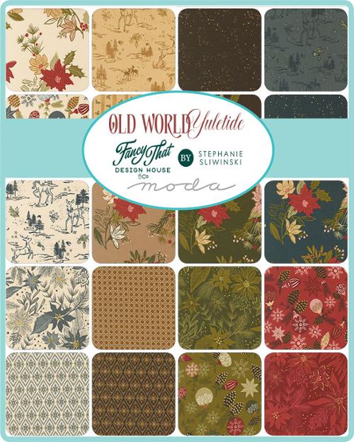 Old World Yuletide Jelly Roll® 45620JR Moda Precuts Jelly Roll 100% cotton fabric quilt strips by Fancy That Designs