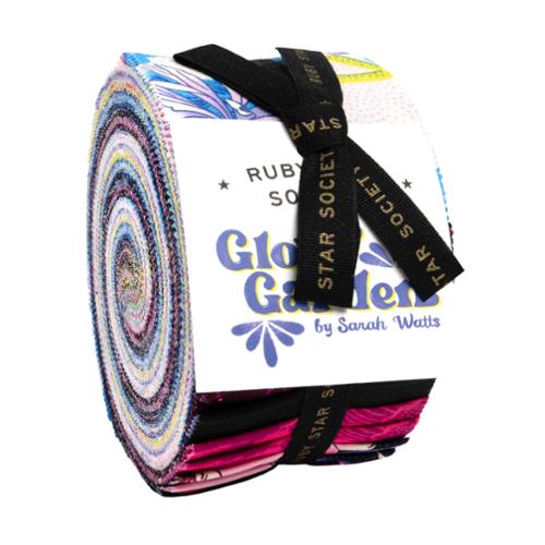 Glow Garden Jelly Roll® RS2111JR Ruby Star Precut Ruby Star Precut 100% cotton fabric quilt strips by Moda Ruby Star Society Sarah Watts