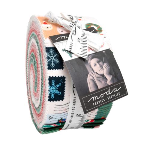 Tiny Christmas Jelly Roll® 37130JR Moda Precuts Jelly Roll by Moda 100% cotton fabric quilt fabric strips Lizzy House