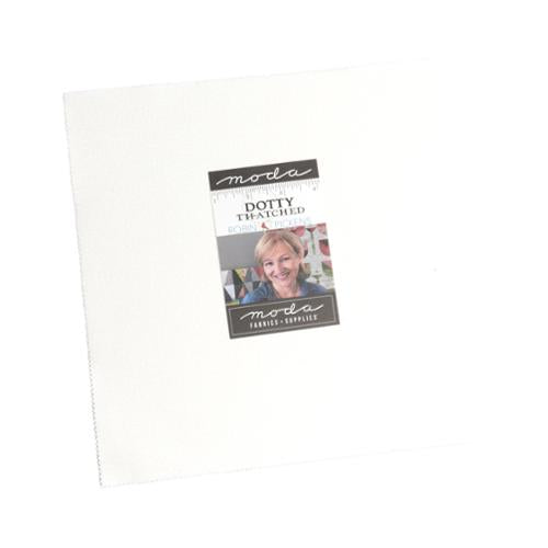 Dotty Thatched Layer Cake® Blizzard 48715LC150 Moda Precuts 10" squares quilt fabric by Robin Pickins