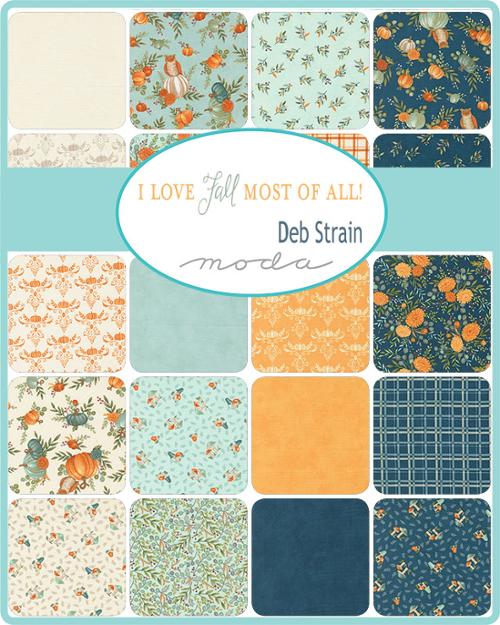 I Love Fall Most Jelly Roll® 56140JR Moda Precuts 100% cotton fabric quilt strips by Deb Strain