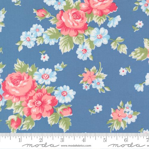 Backing for Kittens quilt 4.75 yards Cat Named Stitch Blue 55340 13