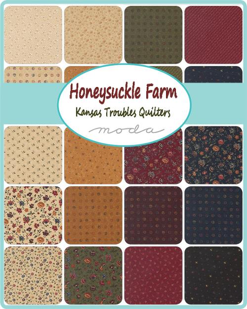 Honeysuckle Farm Layer CakeĀ® 9850LC Moda Precuts Layer Cake 10" squares quilt fabric by Kansas Troubles Quilters