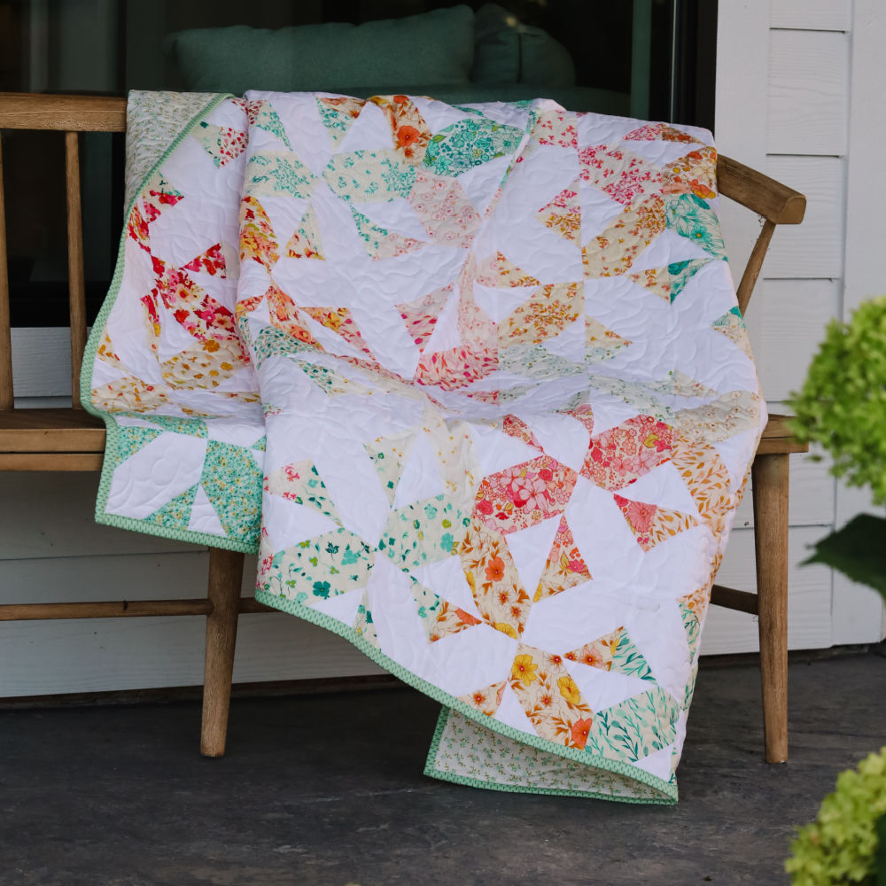 Bloomcross Precut Quilt Kit Featuring Art Gallery Bloomcore