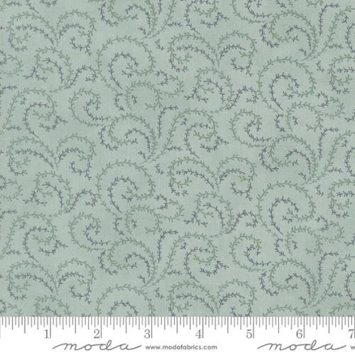 5-Yard Continuous Fabric Cuts Sky Blue Swirls – Endless Possibilities!