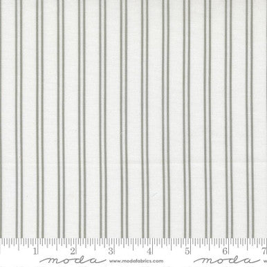 END OF BOLT 920 Moda Fabrics Camille Roskelley Stripes Creme Gray A Cat Named Stitch Background 100% cotton quilting fabric