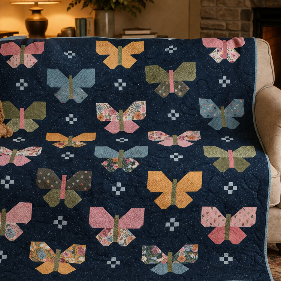 Flutter Lella Boutique Pre-Cut Ready-To-Sew Quilt Kit Featuring Gorgeous New Fabrics