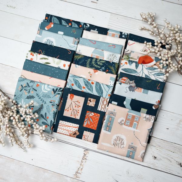 Purrfect Christmas Layer Cake® 39040LC Moda Precuts Layer Cake 10" squares quilt fabric by Elena Amo Kitty Christmas