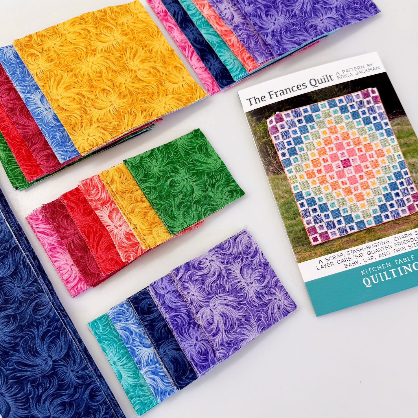 Dreamy Pre cut quilt kit The Frances pattern by Kitchen Table Quilts Backing Included!