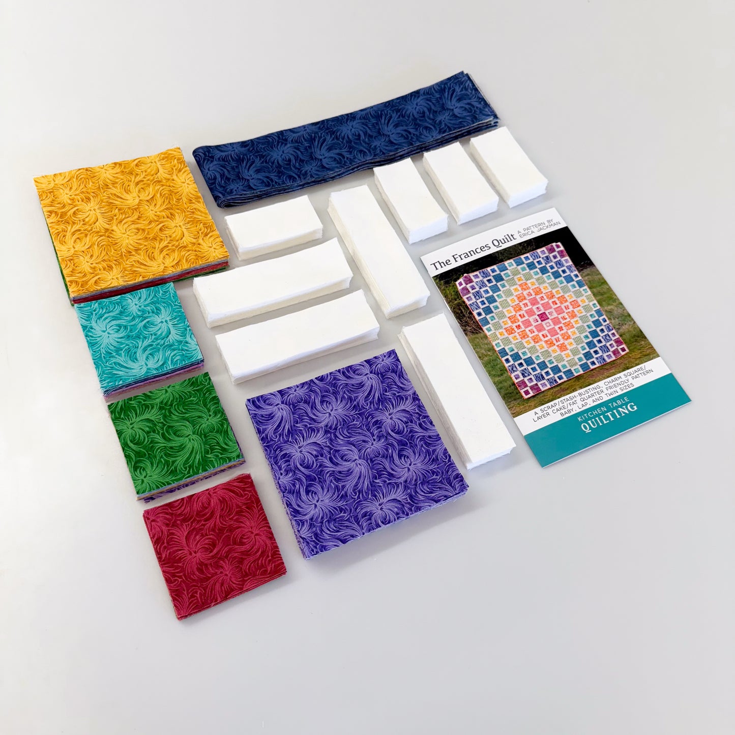 Dreamy Pre cut quilt kit The Frances pattern by Kitchen Table Quilts Backing Included!