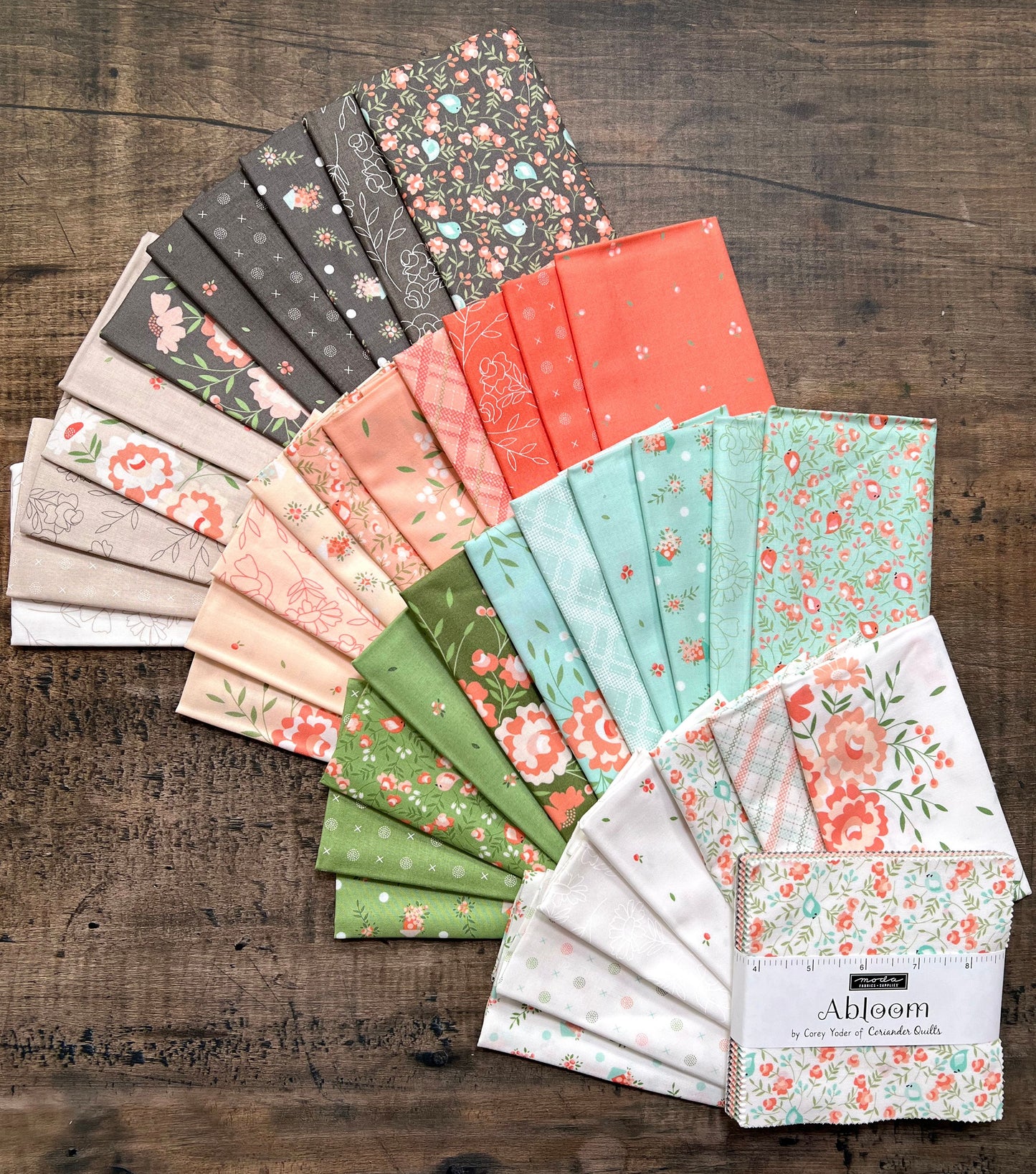 Abloom Jelly Roll® 29210JR Moda Precuts 100% cotton fabric quilting strips by Moda Corey Yoder