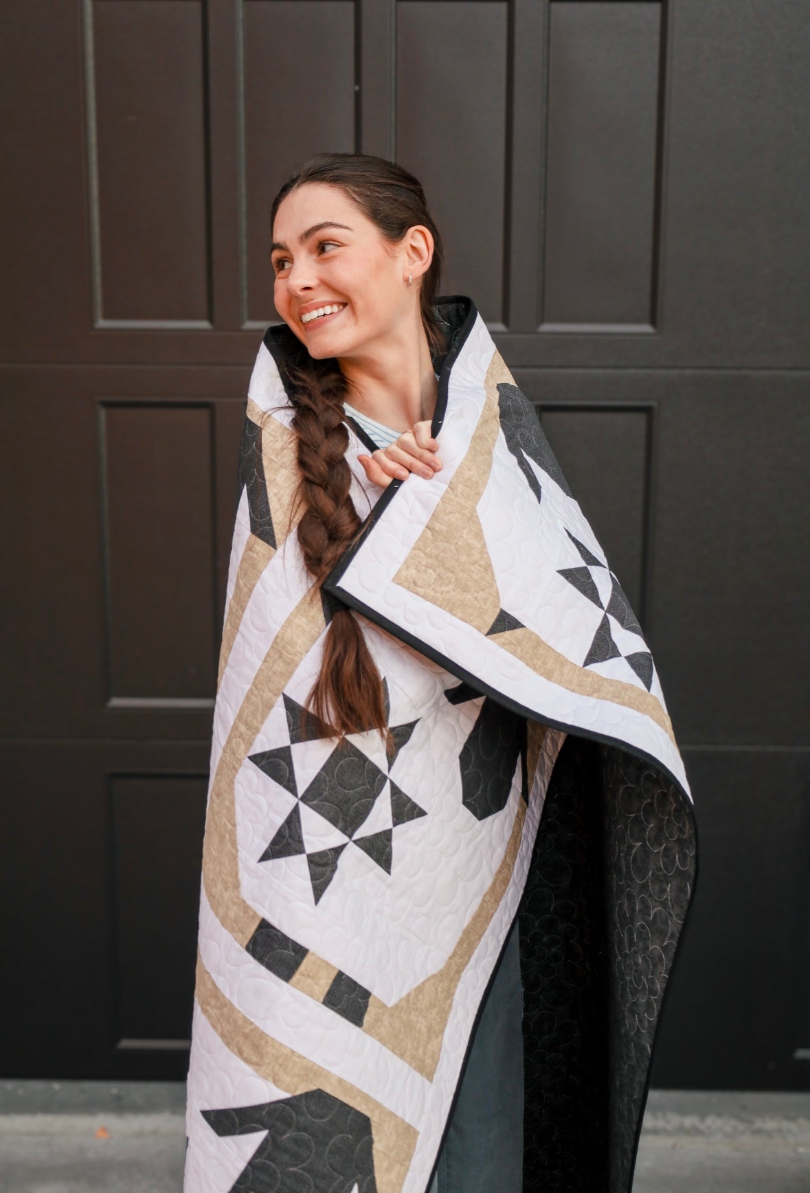 Wooly Stars Sheep Pre Cut Quilt Kit featuring Moda Thatched