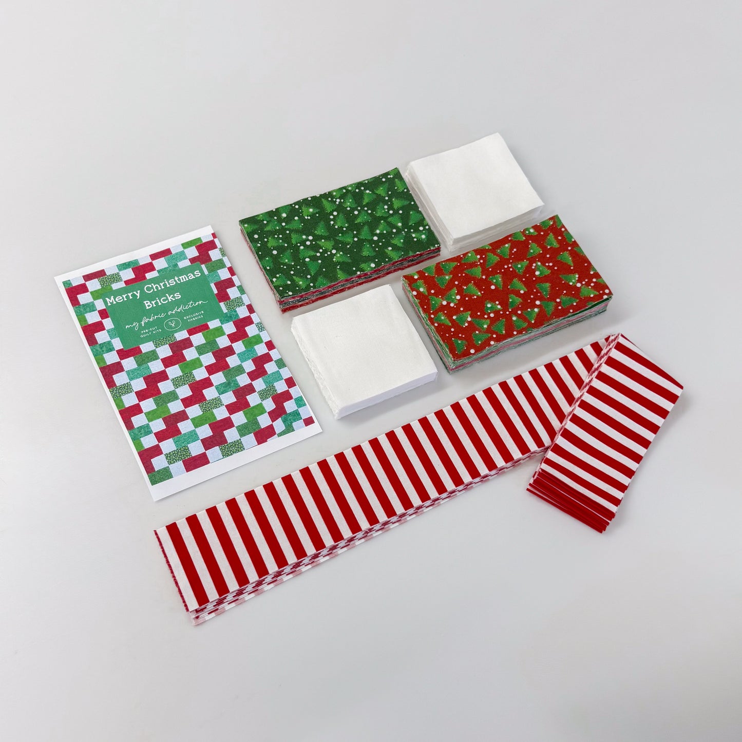 Brick Merry Christmas Quilt Kit (Backing Available)