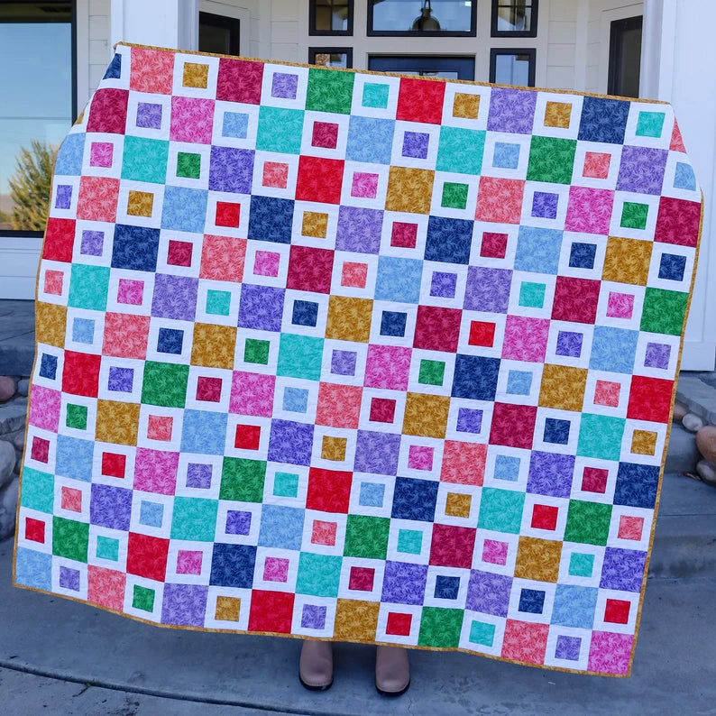 Dreamy Pre cut quilt kit The Frances pattern by Kitchen Table Quilts Backing Included!