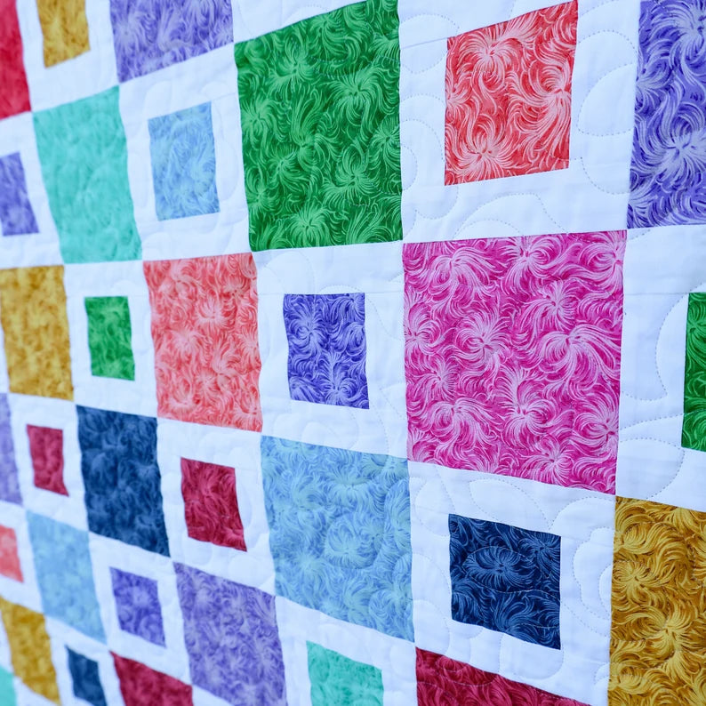 Dreamy Pre cut quilt kit The Frances pattern by Kitchen Table Quilts Backing Included!
