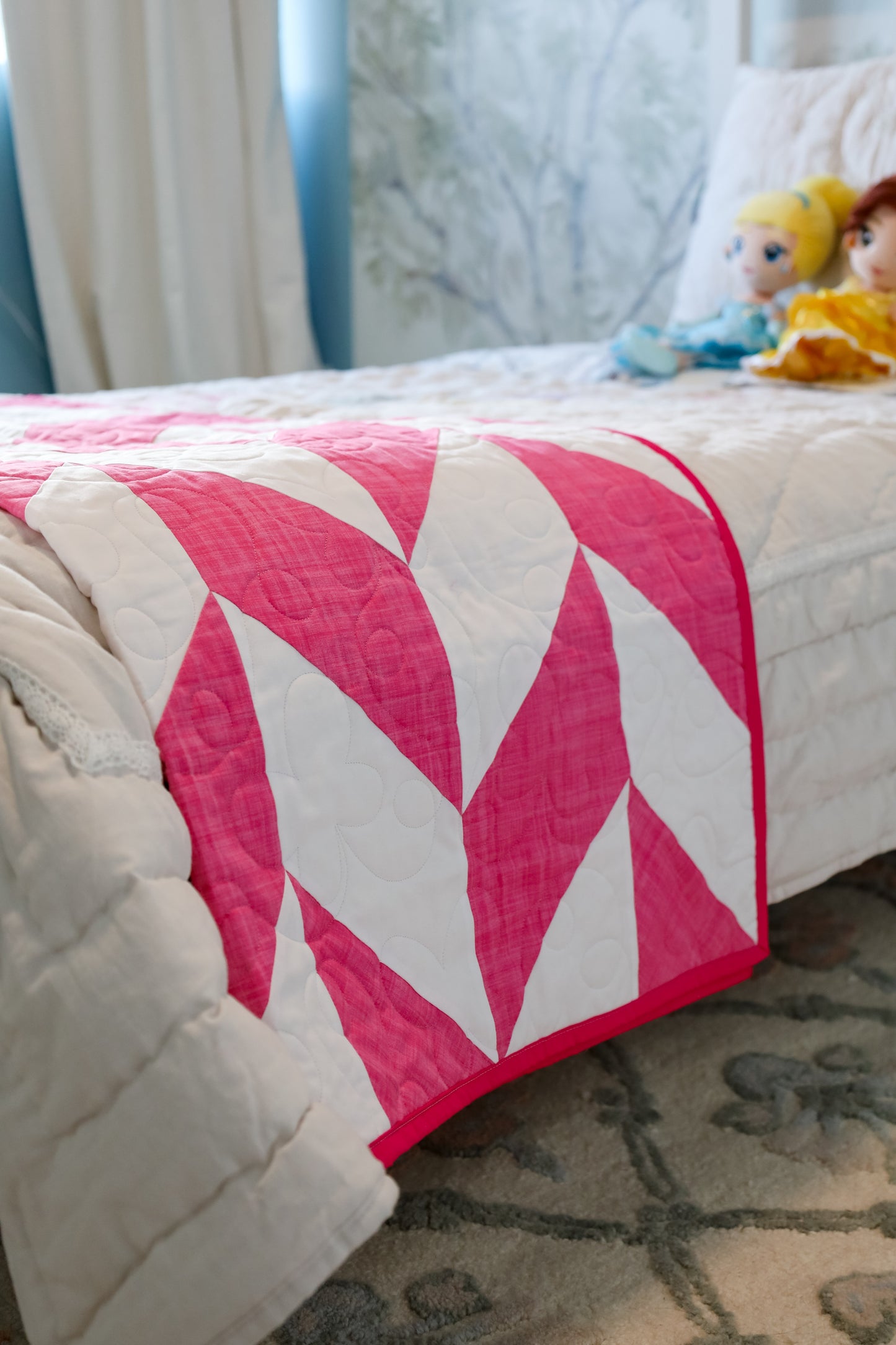 Little Zig Zags in Pink Pre-Cut Baby Quilt