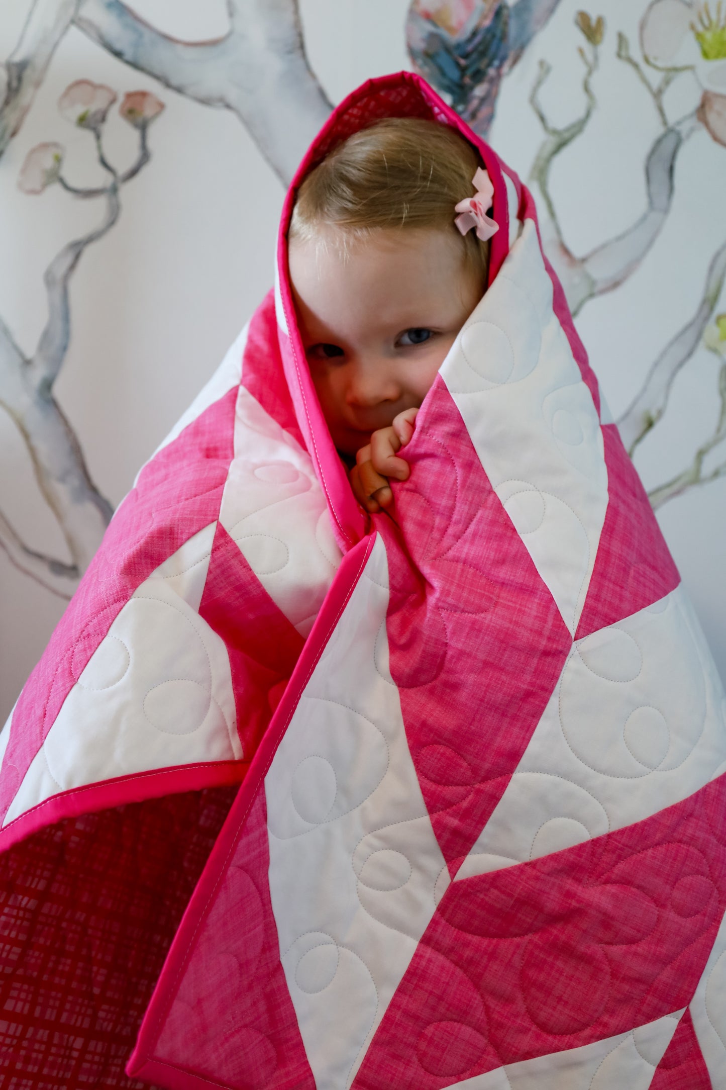 Little Zig Zags in Pink Pre-Cut Baby Quilt