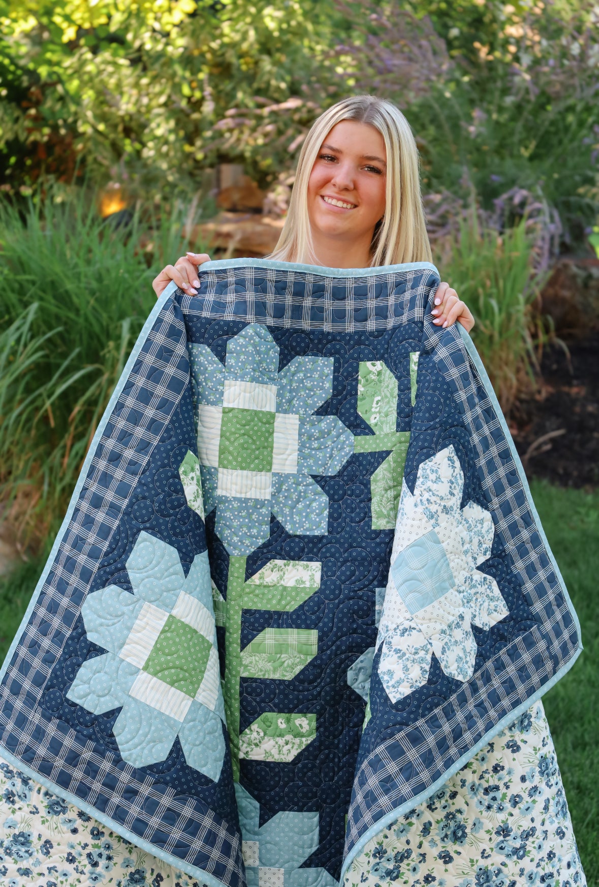Edelweiss PRE CUT Quilt Kit Featuring by Camille Roskelley featuring Nantucket Summer by Moda fabrics