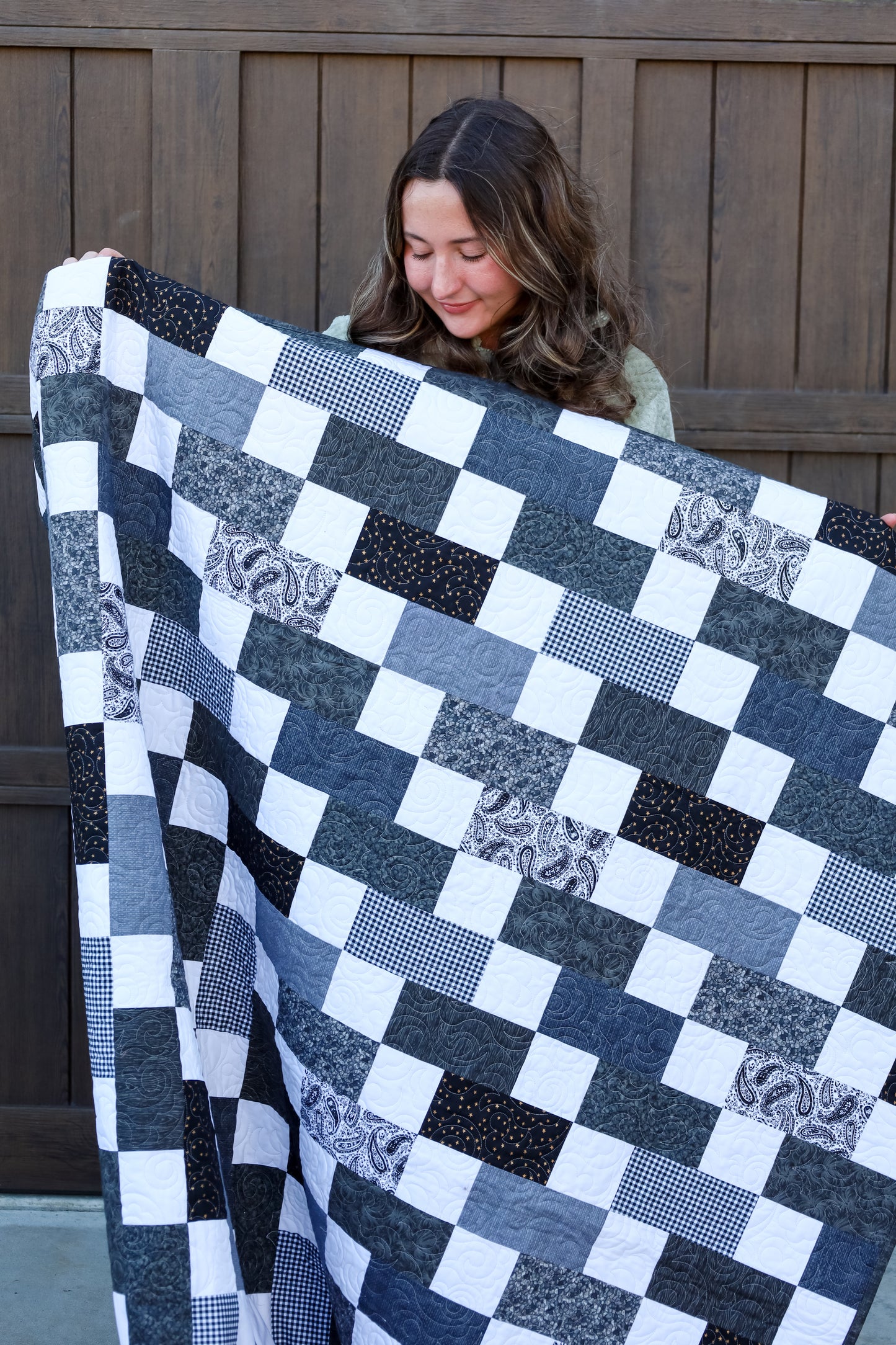 Mixmaster Steel Precut Sew-Ready Quilt Kit BACKING included