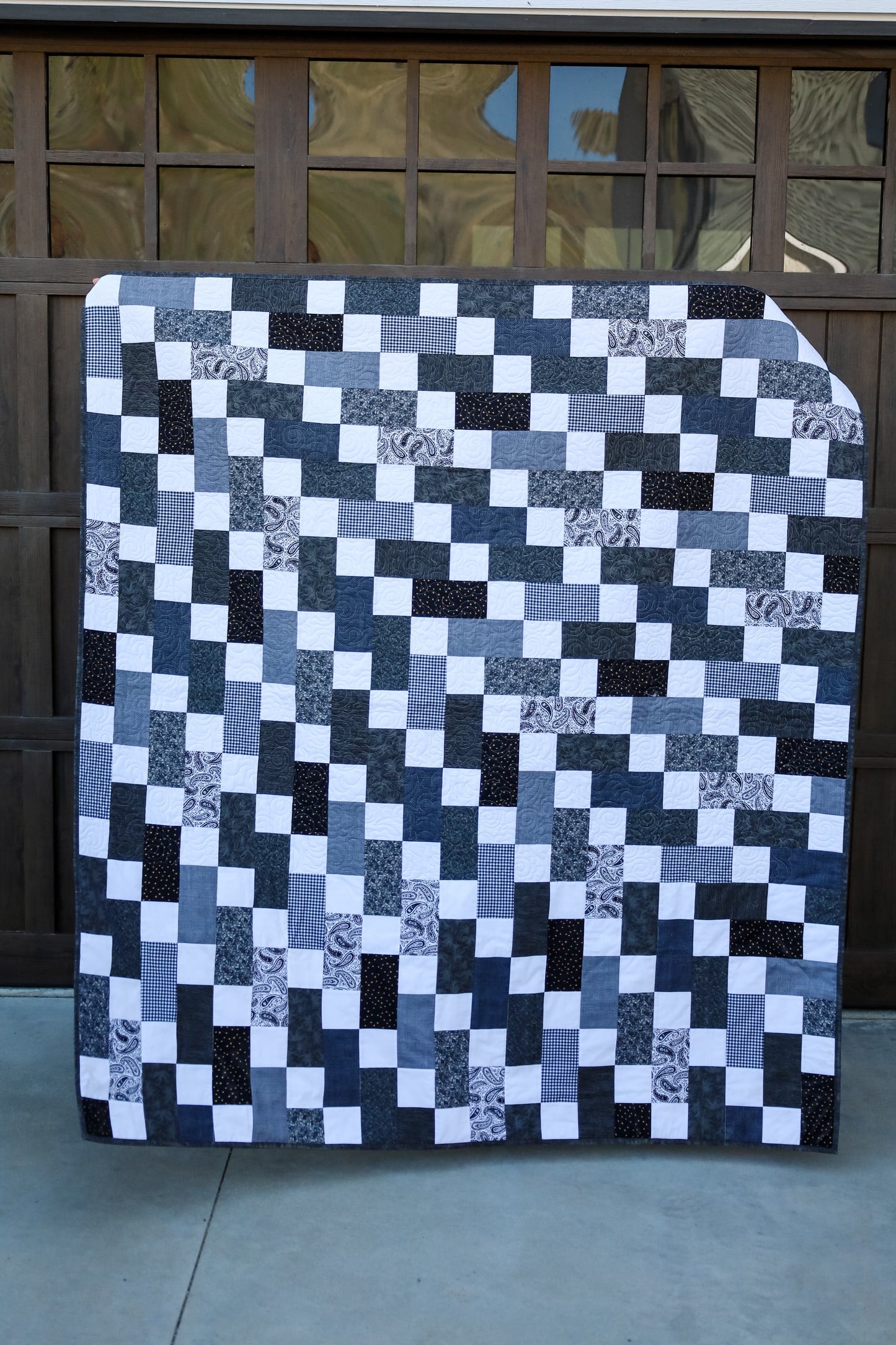 Mixmaster Steel Precut Sew-Ready Quilt Kit BACKING included