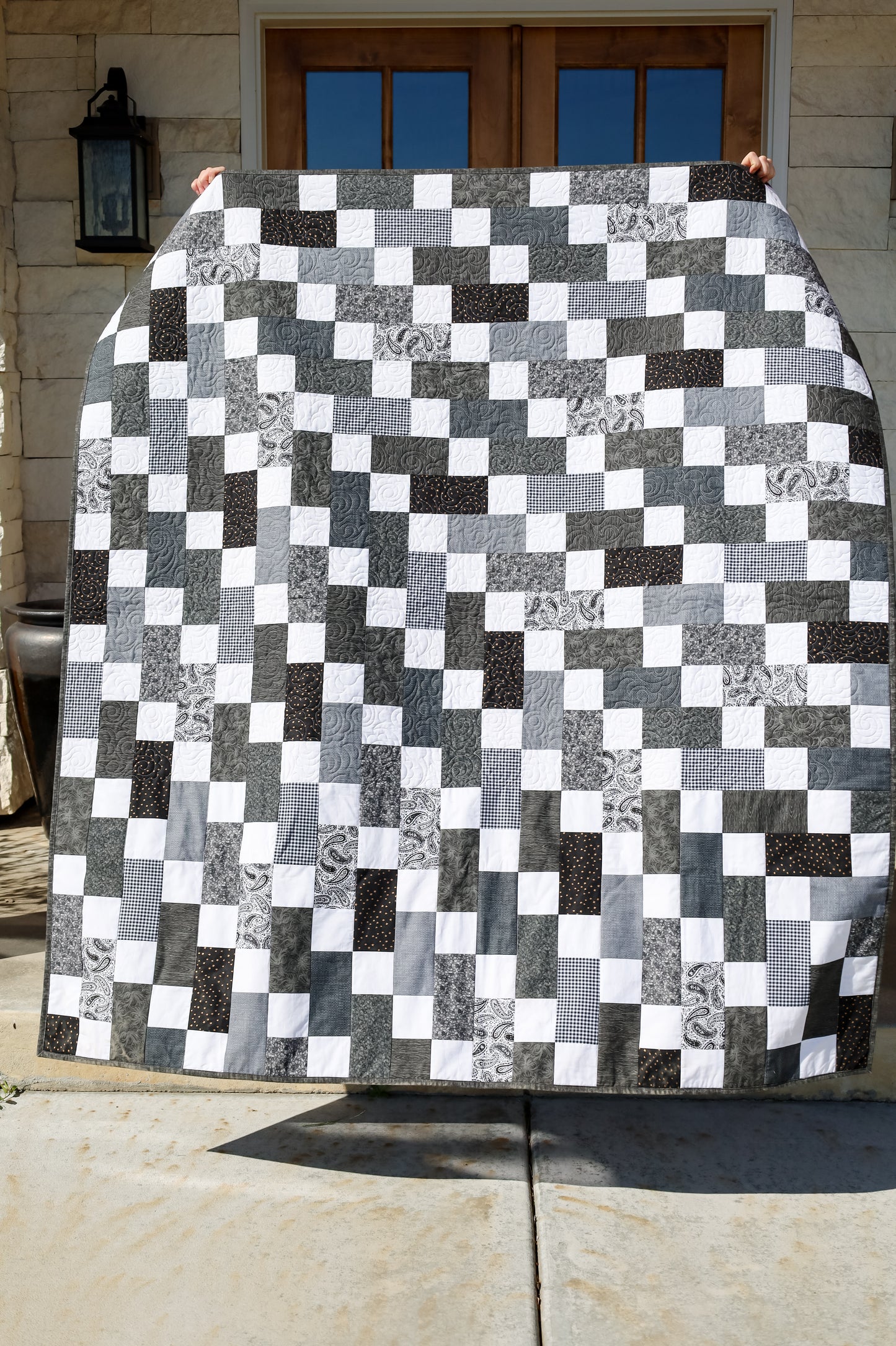 Mixmaster Steel Precut Sew-Ready Quilt Kit BACKING included