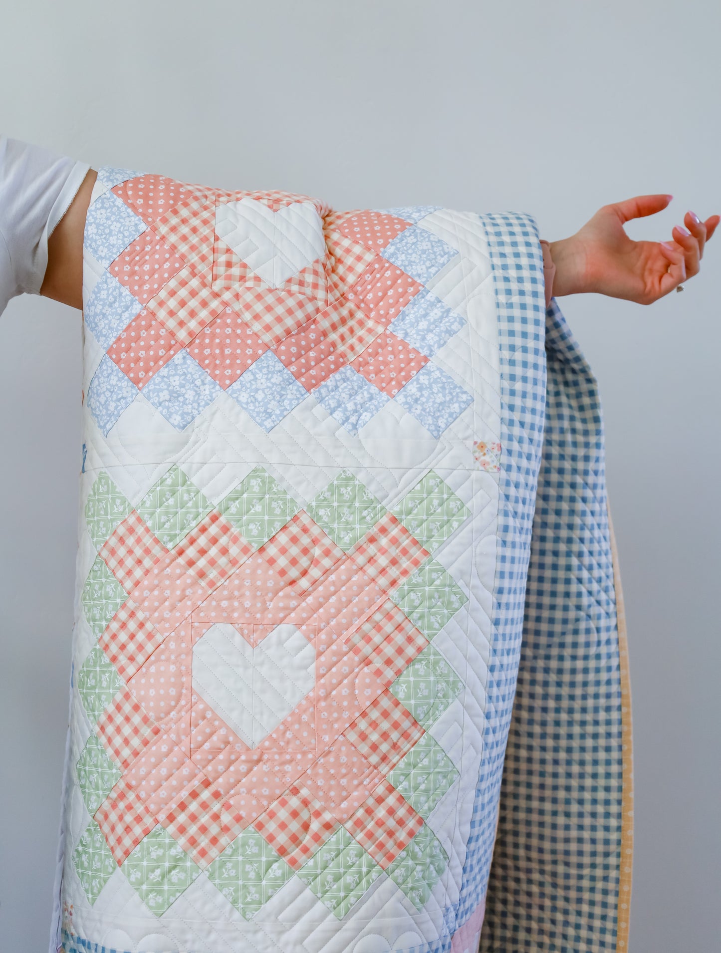 Granny's Heart Pre Cut Quilt kit Moda Cottage Charm by My Sew Quilty Life 73" X 73"