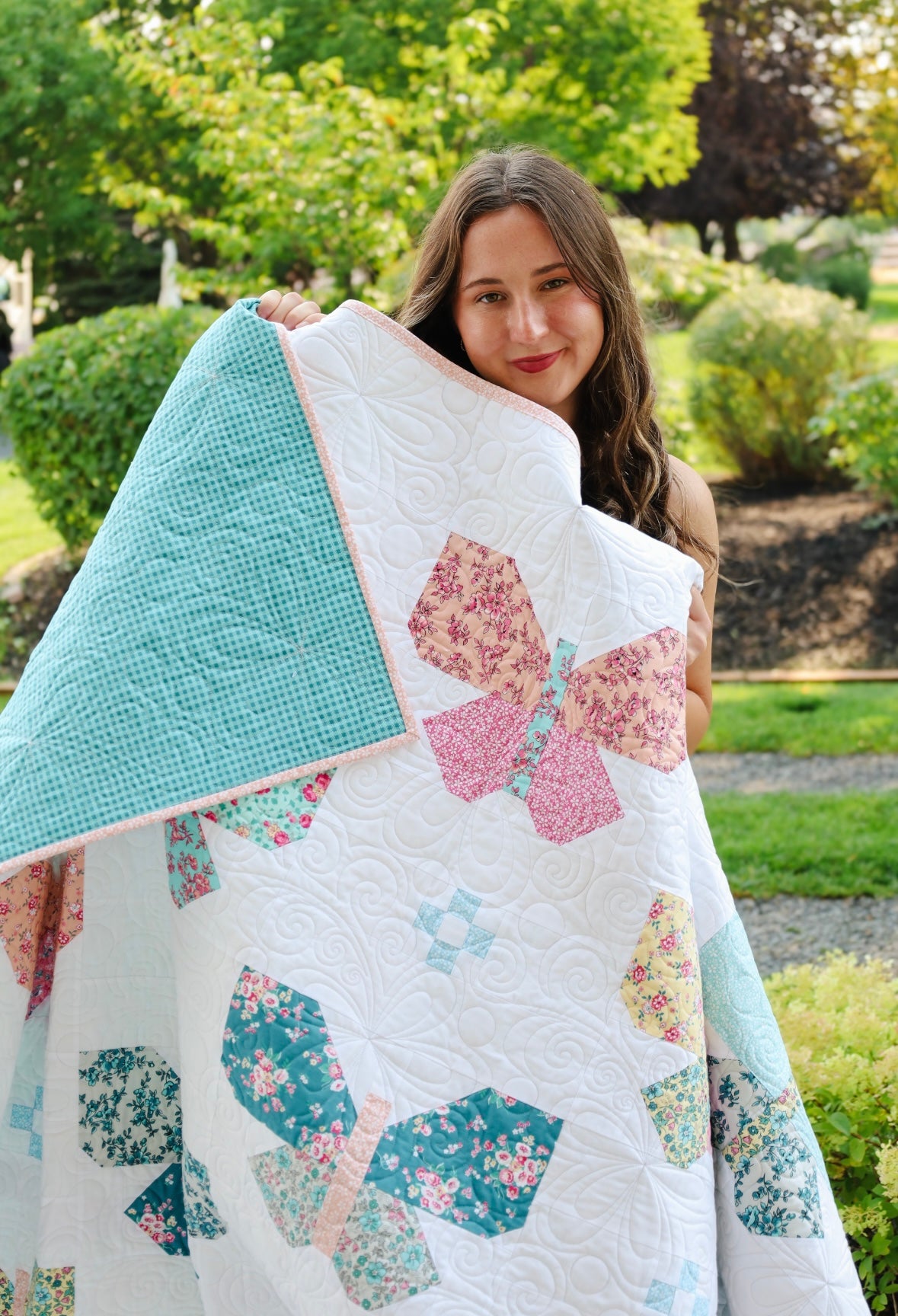 Flutter Lella Boutique Pre-Cut Ready-To-Sew Quilt Kit Featuring Precious Petite by Riley Blake