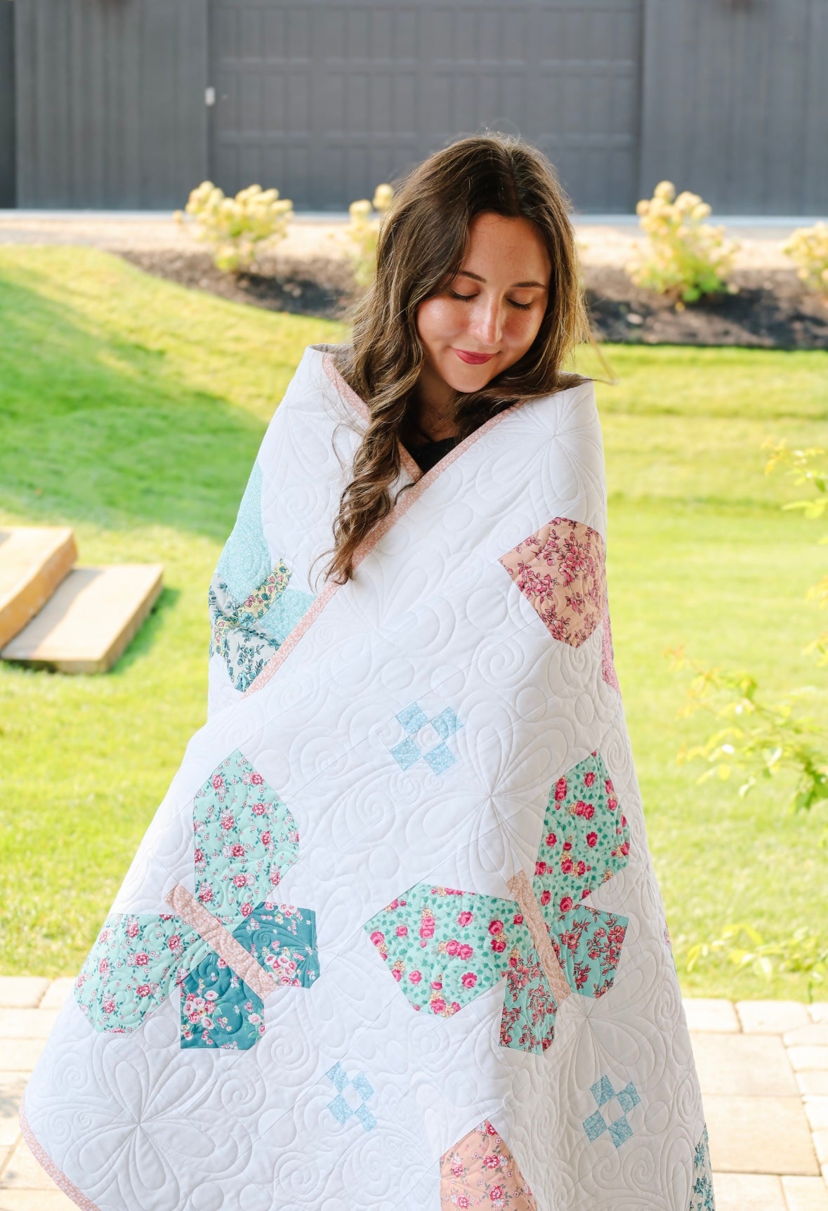 Flutter Lella Boutique Pre-Cut Ready-To-Sew Quilt Kit Featuring Precious Petite by Riley Blake