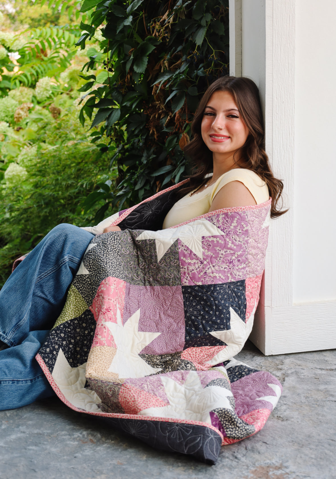Star Pop II Sew-Ready Quilt Kit Featuring Good Night Irene Moda Fabric