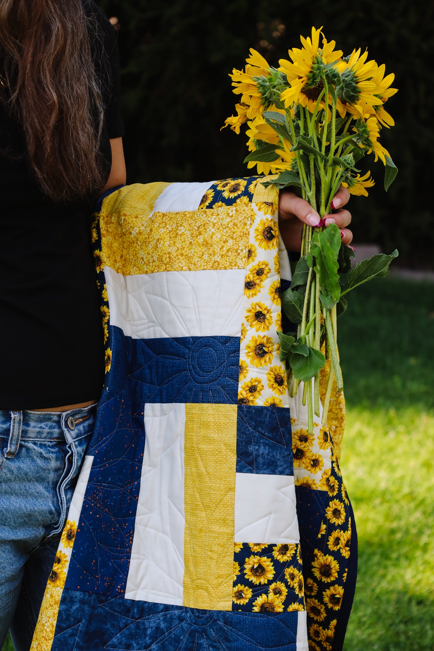 Picket Fences Sunflower (Backing Available!)